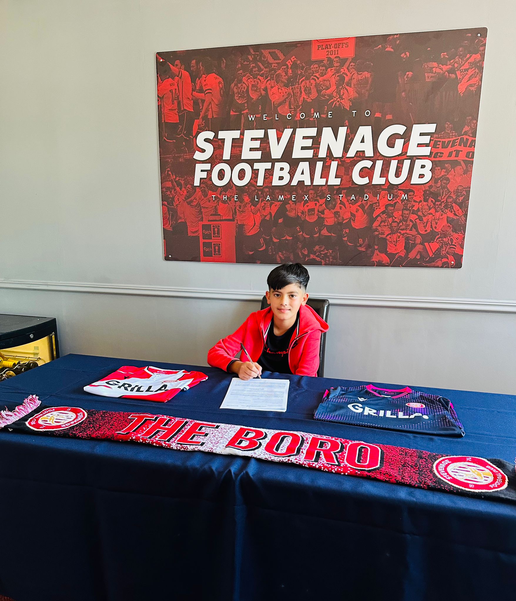 Gurnoor Aged 10 Signed for Stevenage 2023