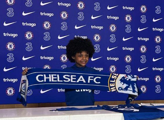 NATHAN AGED 8, SIGNED FOR CHELSEA IN 2023